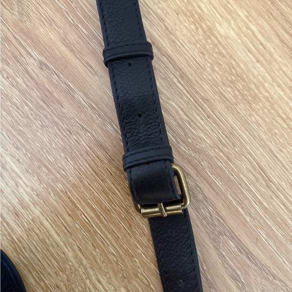 American Leather Co. Black Leather Acorn Double Entry Crossbody bag - Picture 12 of 16